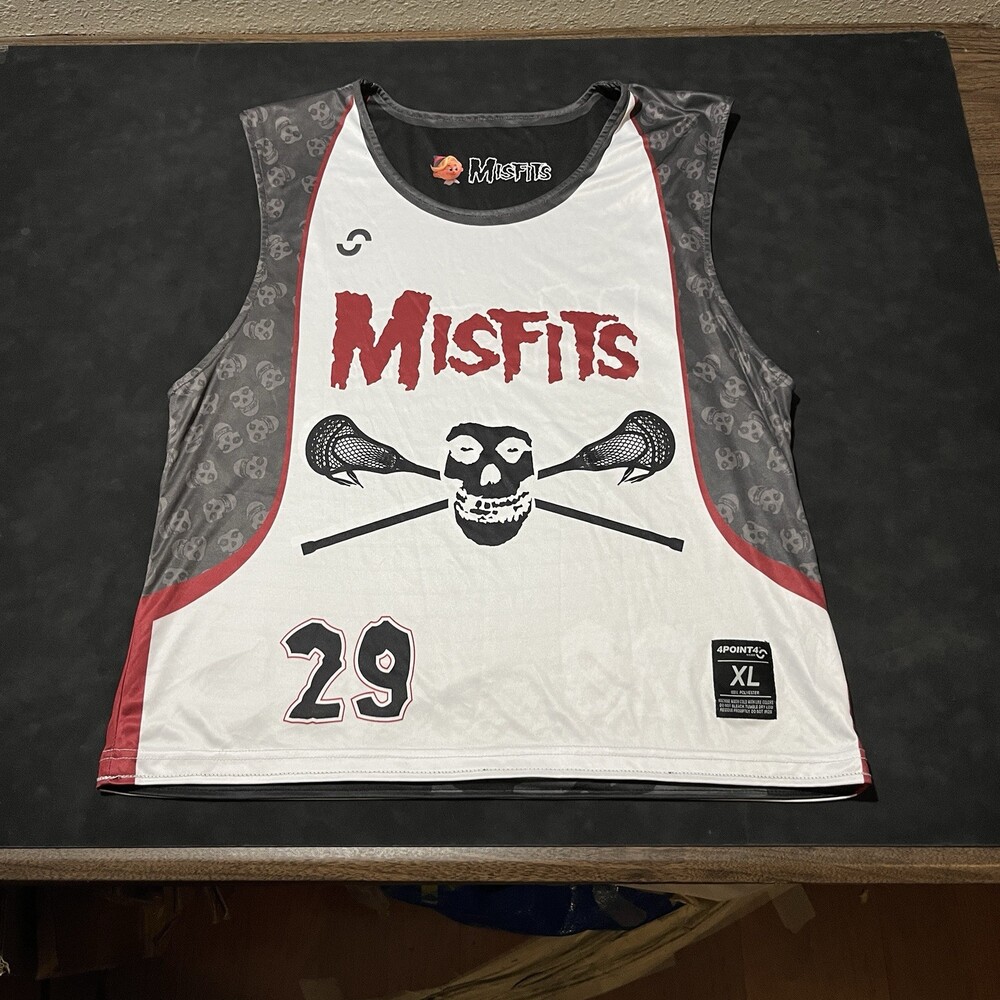 Misfits Vintage Jersey Reversible Basketball Ghost Face All Over Print Lacrosse